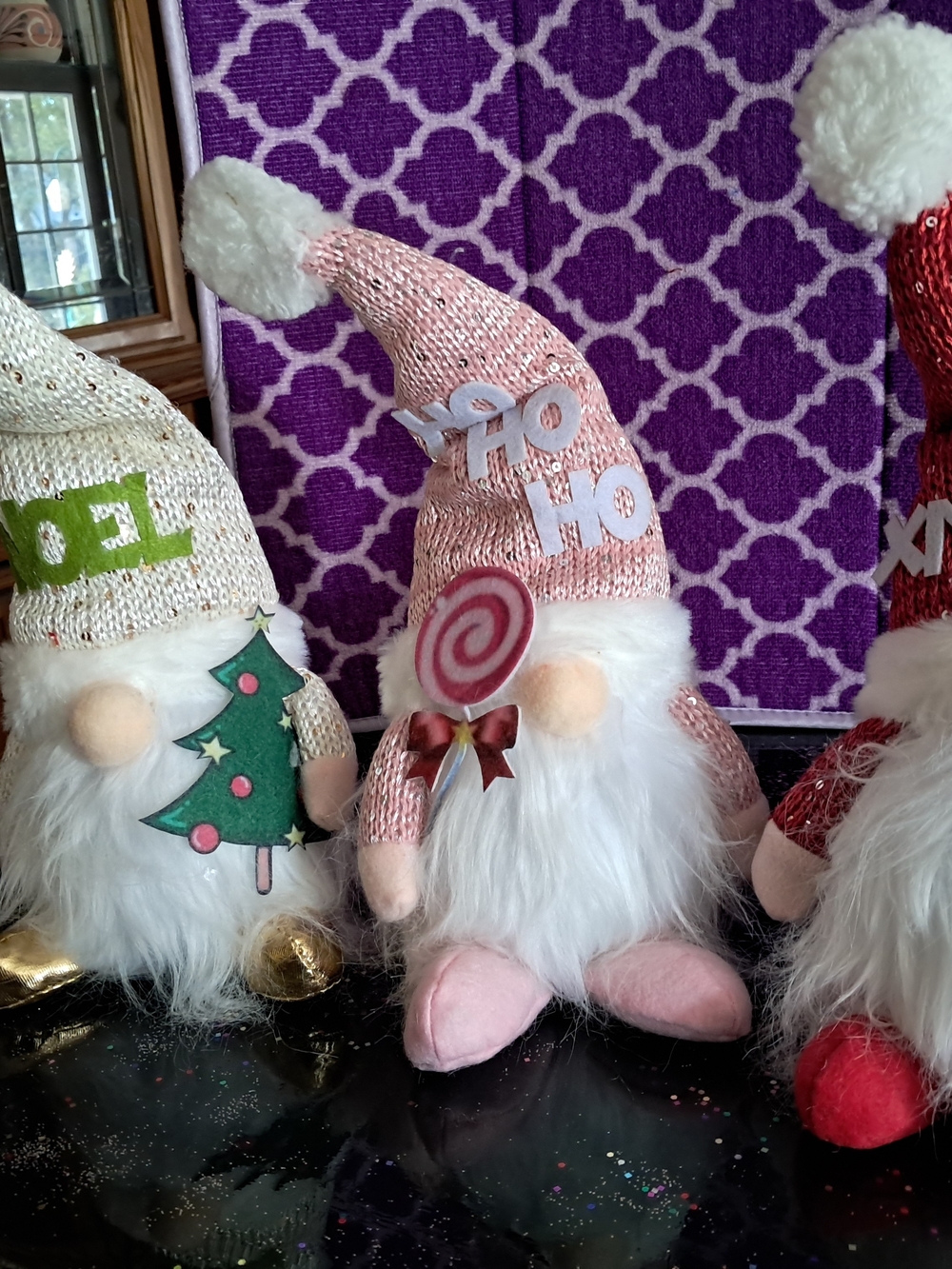 Pink Holiday Gnome Plush Accent Décor - Unbranded